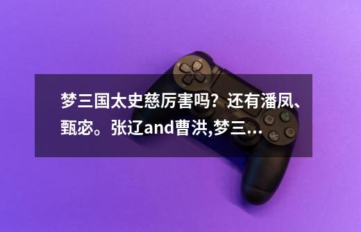 梦三国太史慈厉害吗？还有潘凤、甄宓。张辽and曹洪,梦三国刀战潘凤功勋怎么过-第1张-游戏信息-智辉信息