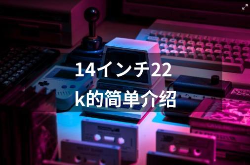 14インチ22k的简单介绍-第1张-游戏信息-智辉信息