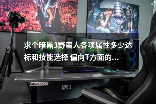 求个暗黑3野蛮人各项属性多少达标和技能选择 偏向T方面的,暗黑3野蛮人极品装备-第1张-游戏信息-智辉信息