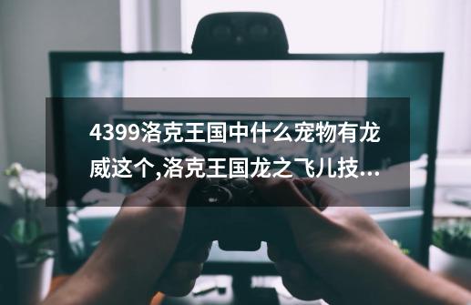 4399洛克王国中什么宠物有龙威这个,洛克王国龙之飞儿技能配置-第1张-游戏信息-智辉信息