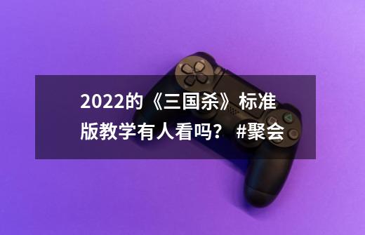 2022的《三国杀》标准版教学有人看吗？ #聚会-第1张-游戏信息-智辉信息